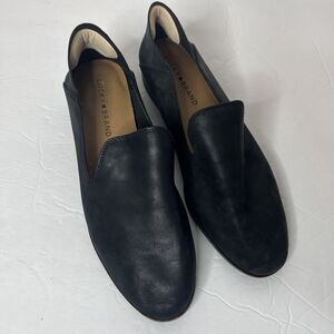 Lucky Brand Womens Size US 9M Cahill Black Leather Slip On Casual Loafer Shoes